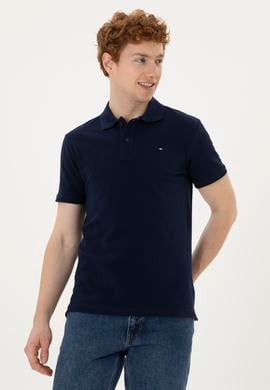 Erkek Lacivert Basic Tişört - 50286724018