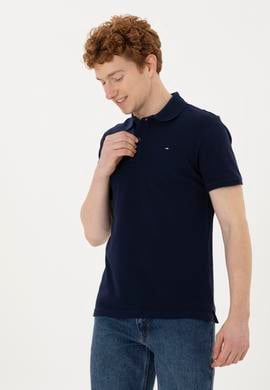 Erkek Lacivert Basic Tişört - 50286724018