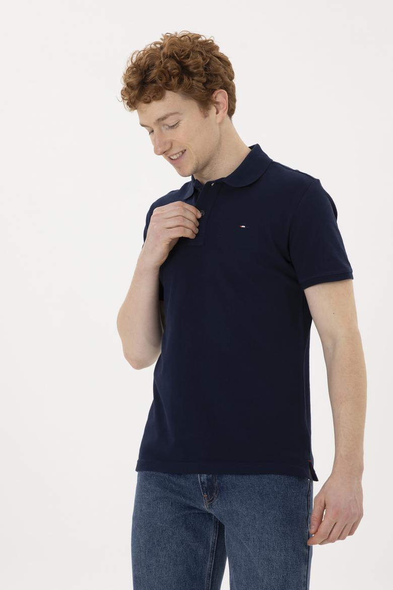 Erkek Lacivert Basic Tişört - 50286724018