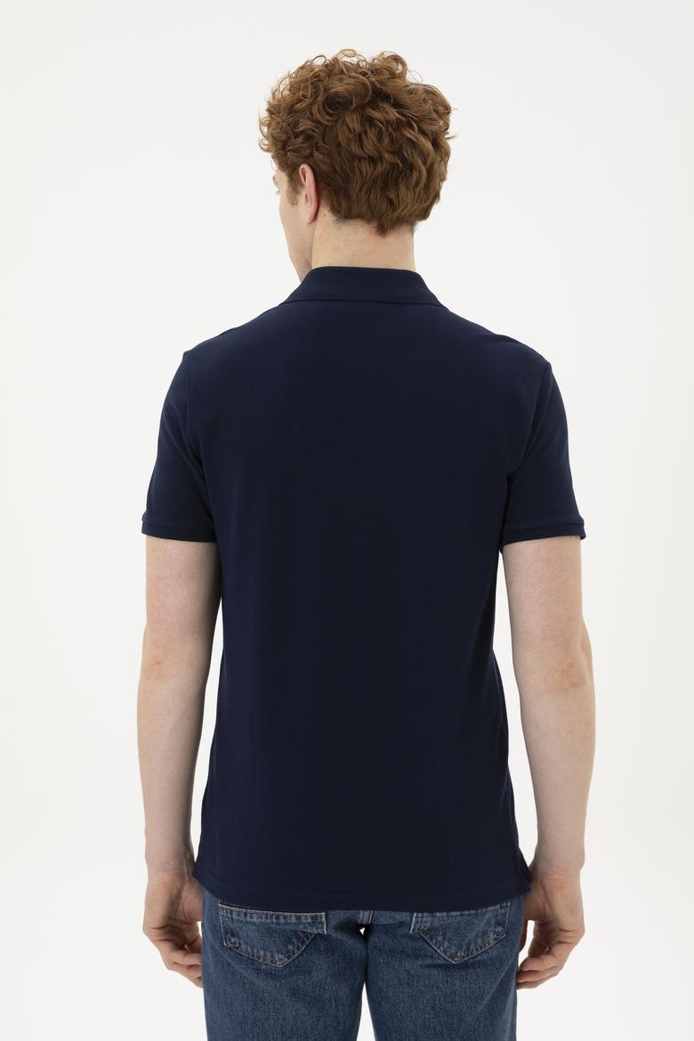 Erkek Lacivert Basic Tişört - 50286724018