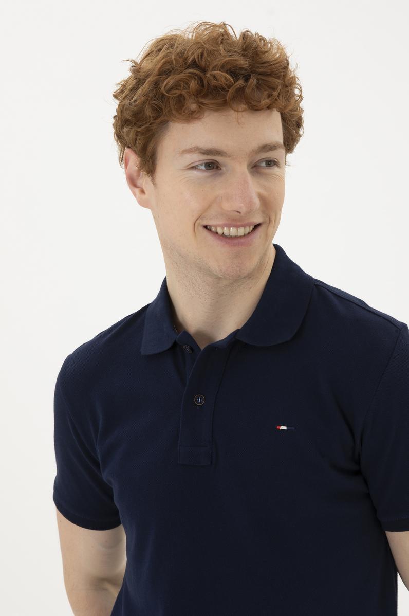 Erkek Lacivert Basic Tişört