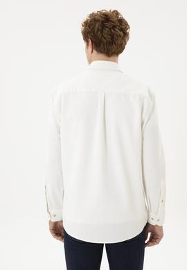 Erkek Ekru Uzun Kollu Gömlek - 50283794003
