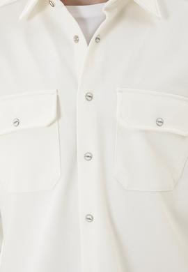 Erkek Ekru Uzun Kollu Gömlek - 50283794003