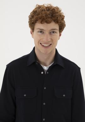 Erkek Lacivert Uzun Kollu Gömlek - 50283794015