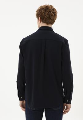 Erkek Lacivert Uzun Kollu Gömlek - 50283794015