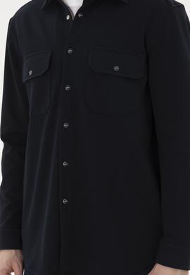 Erkek Lacivert Uzun Kollu Gömlek - 50283794015