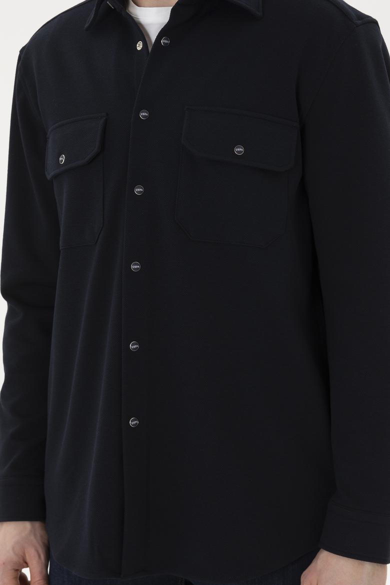 Erkek Lacivert Uzun Kollu Gömlek - 50283794015