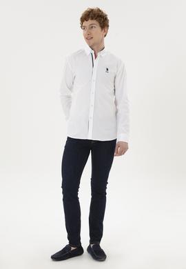 Erkek Beyaz Uzun Kollu Gömlek - 50288312007