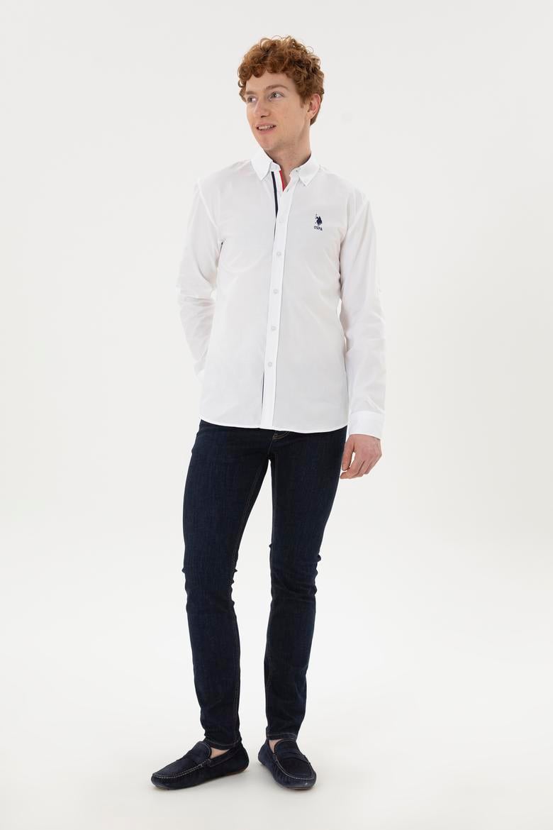 Erkek Beyaz Uzun Kollu Gömlek - 50288312007