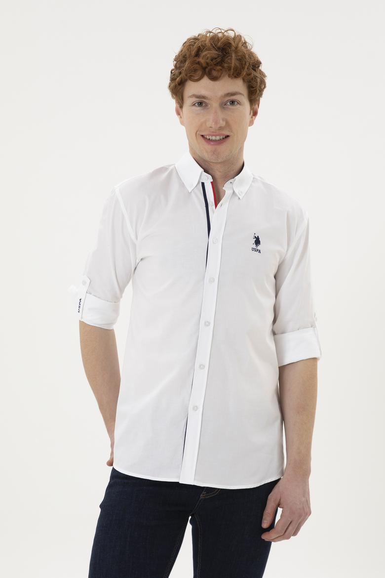 Erkek Beyaz Uzun Kollu Gömlek