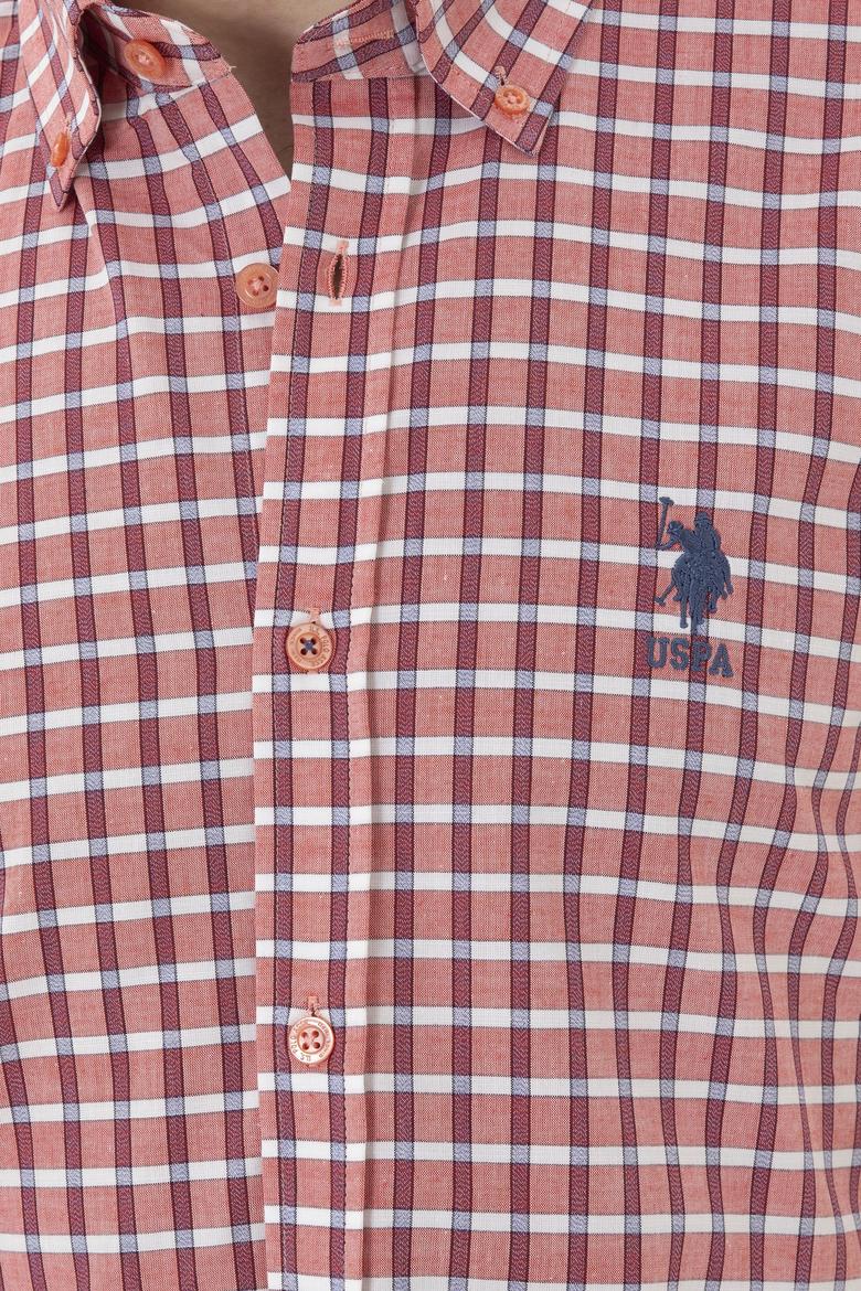 Erkek Kareli Kırmızı Gömlek - 50282805021