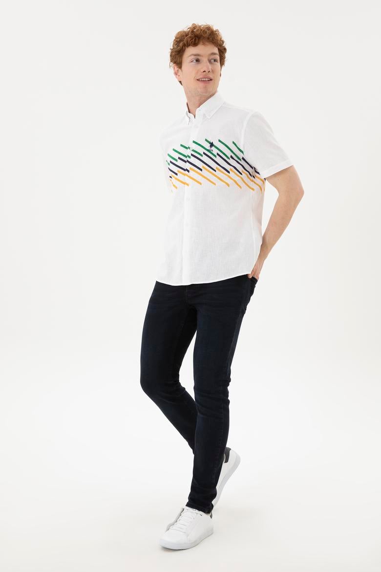 Erkek Lacivert Kısa Kollu Gömlek - 50283812024