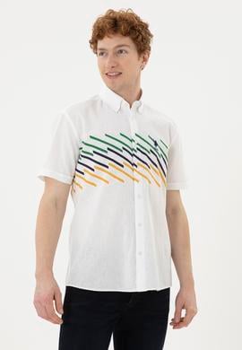 Erkek Lacivert Kısa Kollu Gömlek - 50283812024