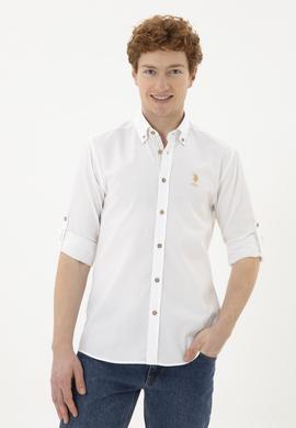 Erkek Beyaz Uzun Kollu Gömlek - 50288299004