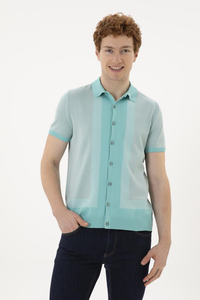 Erkek Su Yeşili Kazak