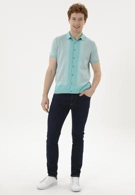 Erkek Su Yeşili Kazak - 50280456033