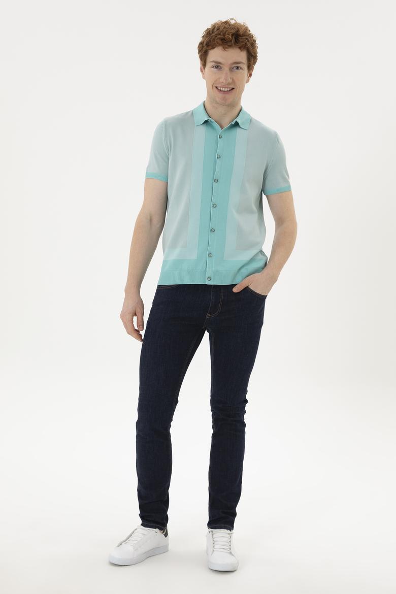 Erkek Su Yeşili Kazak - 50280456033