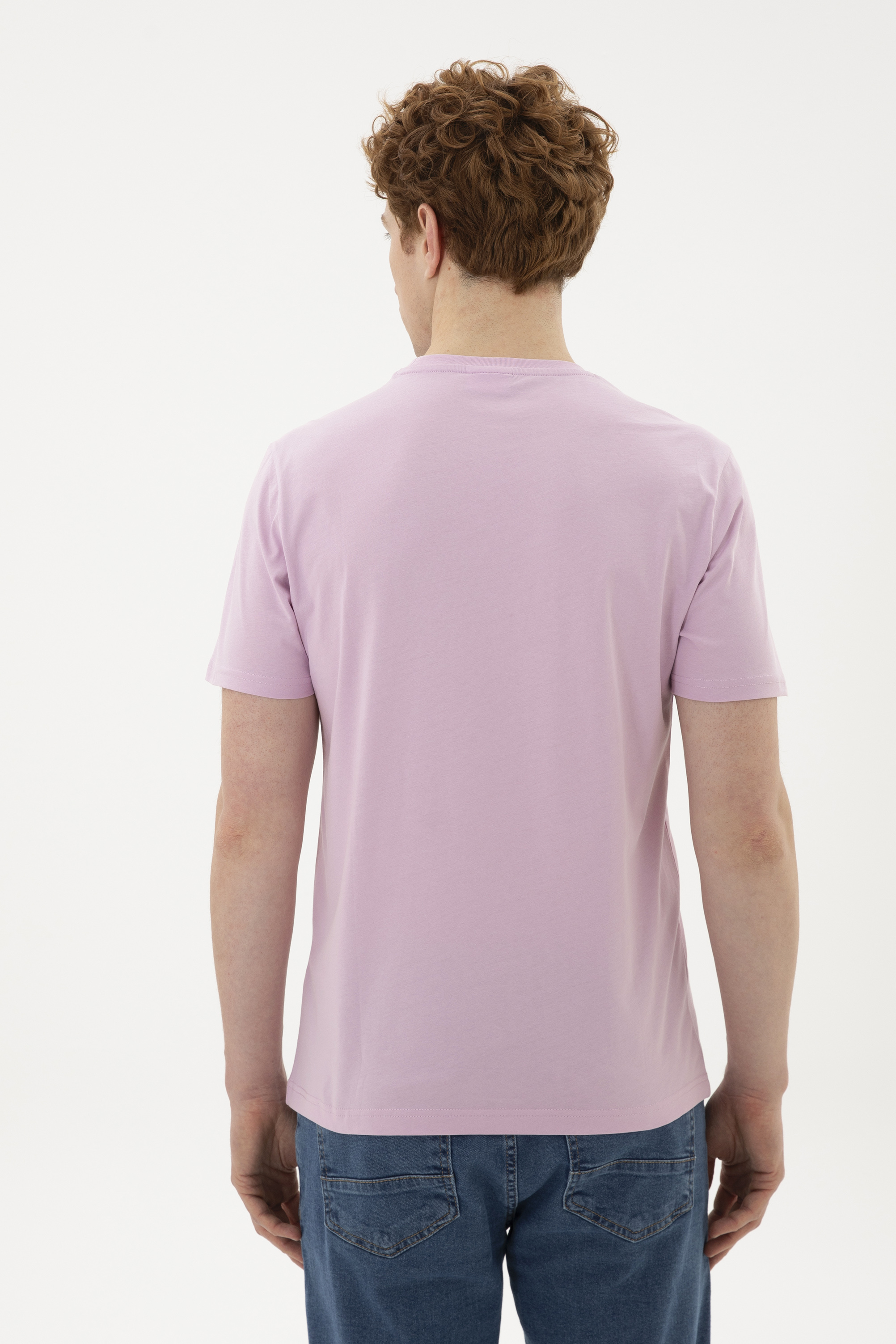 Erkek Pembe Tişört - Image 5