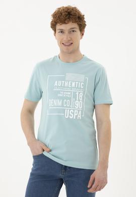 Erkek Su Yeşili Tişört - 50282006058