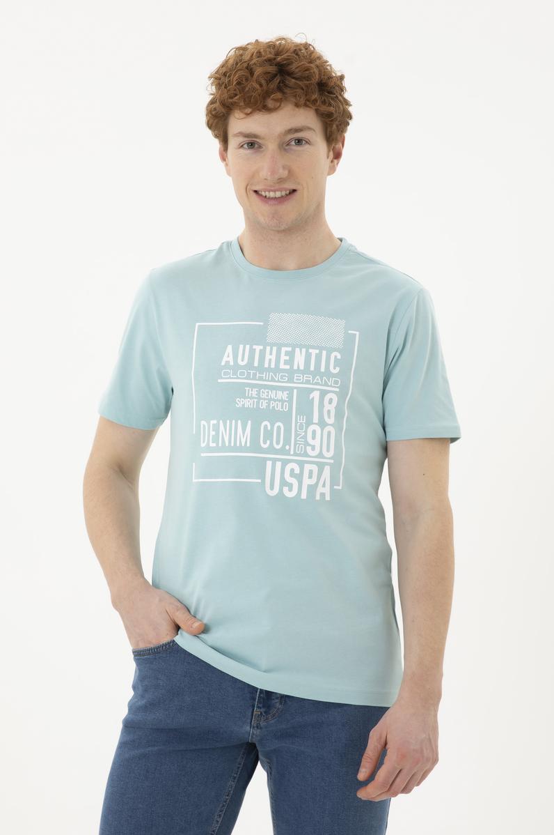 Erkek Su Yeşili Tişört