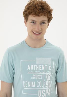 Erkek Su Yeşili Tişört - 50282006058