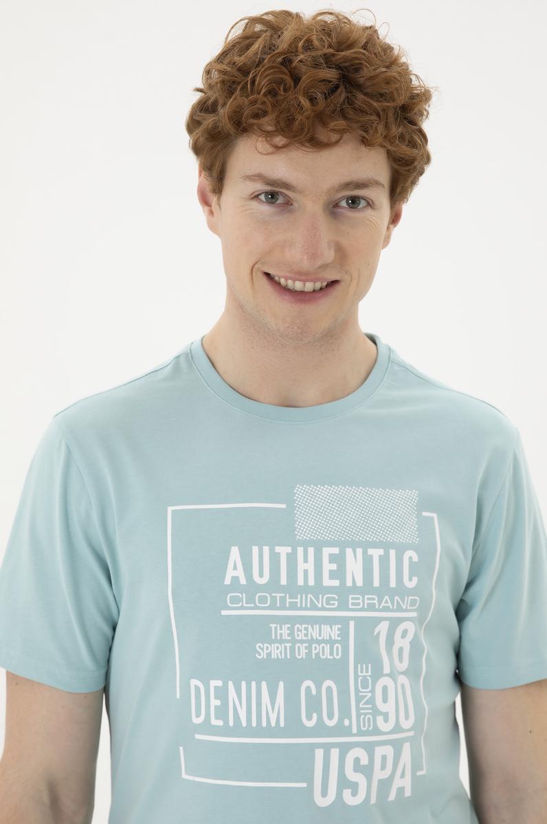 Erkek Su Yeşili Tişört