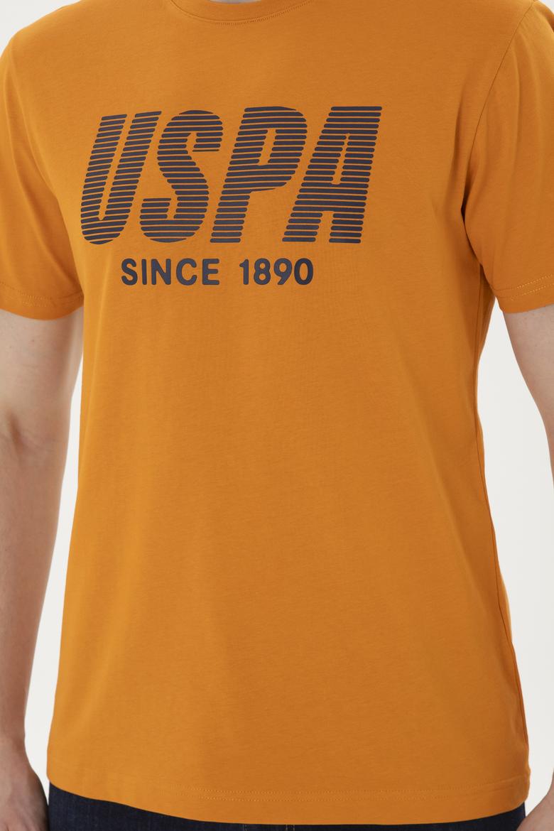 Erkek Regular Fit Bisiklet Yaka Kiremit Tişört - 50282027029