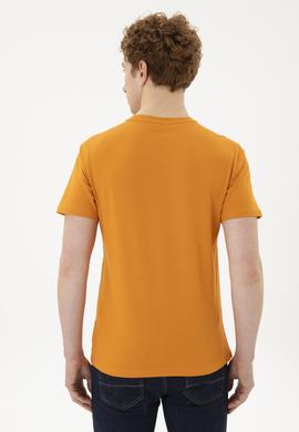 Erkek Regular Fit Bisiklet Yaka Kiremit Tişört - 50282027029