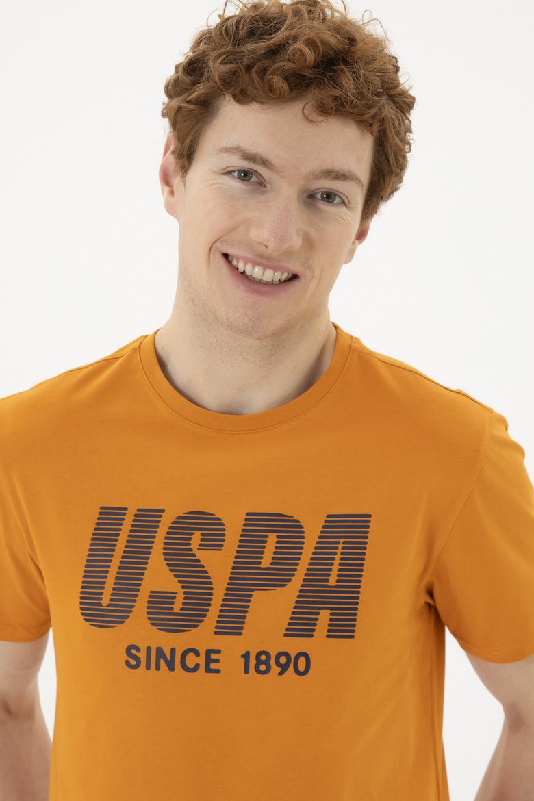 Erkek Regular Fit Bisiklet Yaka Kiremit Tişört - 50282027029