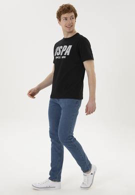 Erkek Regular Fit Bisiklet Yaka Siyah Tişört - 50282027046