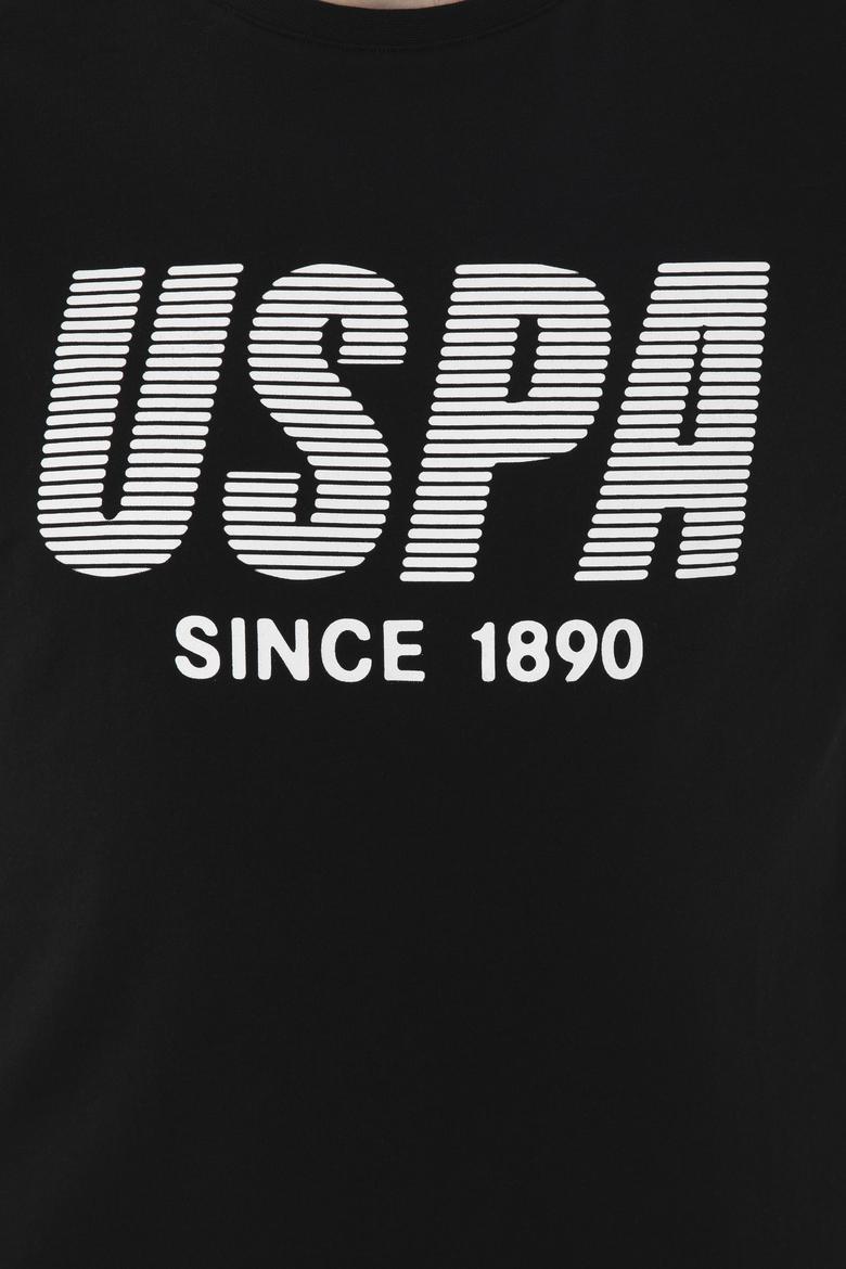 Erkek Regular Fit Bisiklet Yaka Siyah Tişört - 50282027046