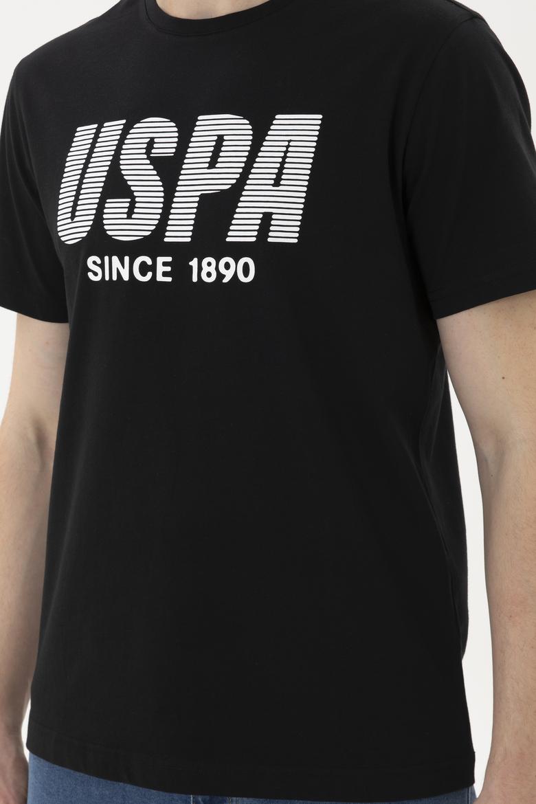 Erkek Regular Fit Bisiklet Yaka Siyah Tişört - 50282027046