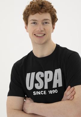 Erkek Regular Fit Bisiklet Yaka Siyah Tişört - 50282027046