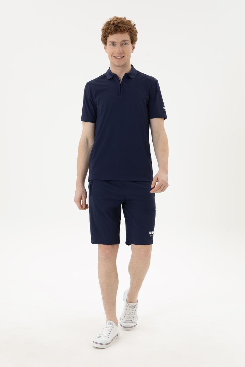 Erkek Lacivert Örme Şort - 50282244027