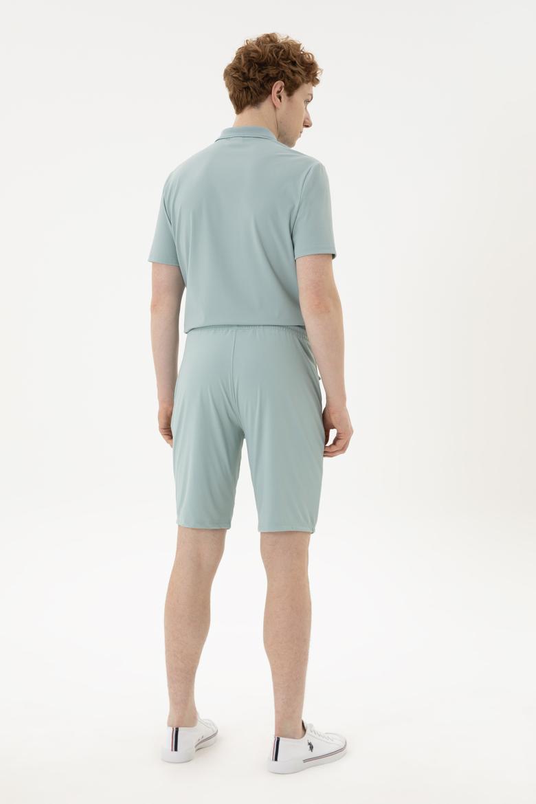 Erkek Su Yeşili Örme Şort - 50282244041