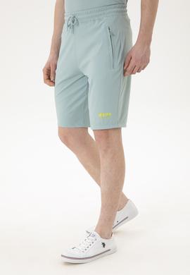 Erkek Su Yeşili Örme Şort - 50282244041