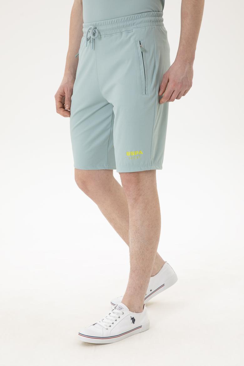 Erkek Su Yeşili Örme Şort - 50282244041