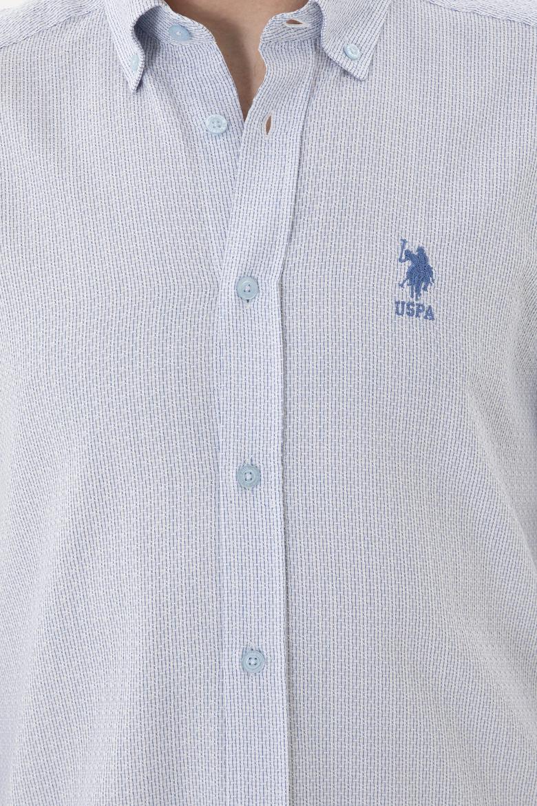 Erkek Saks Uzun Kollu Gömlek - 50282814003