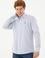 Erkek Saks Uzun Kollu Gömlek