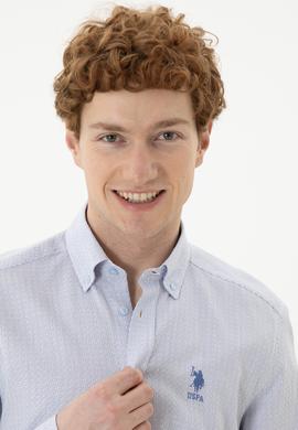 Erkek Saks Uzun Kollu Gömlek - 50282814003