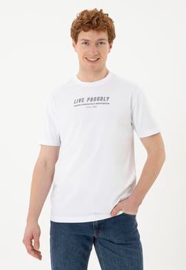 Erkek Beyaz Tişört - 50287065001