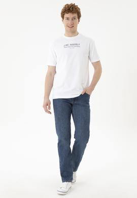 Erkek Beyaz Tişört - 50287065001