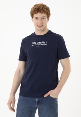 Erkek Lacivert Tişört - 50287065011