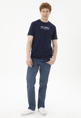 Erkek Lacivert Tişört - 50287065011
