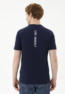 Erkek Lacivert Tişört - 50287065011