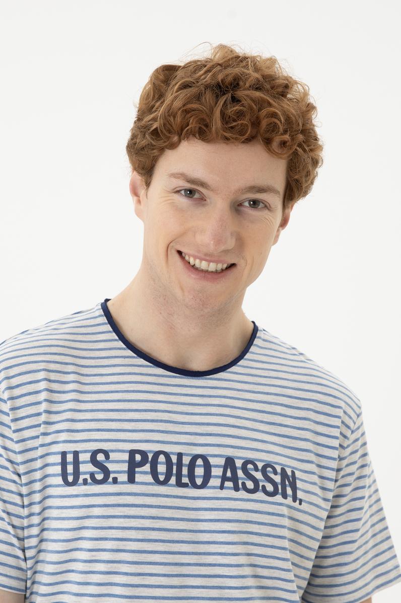 Erkek Gri Melanj Pijama Takımı