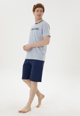 Erkek Gri Melanj Pijama Takımı - 50291682001