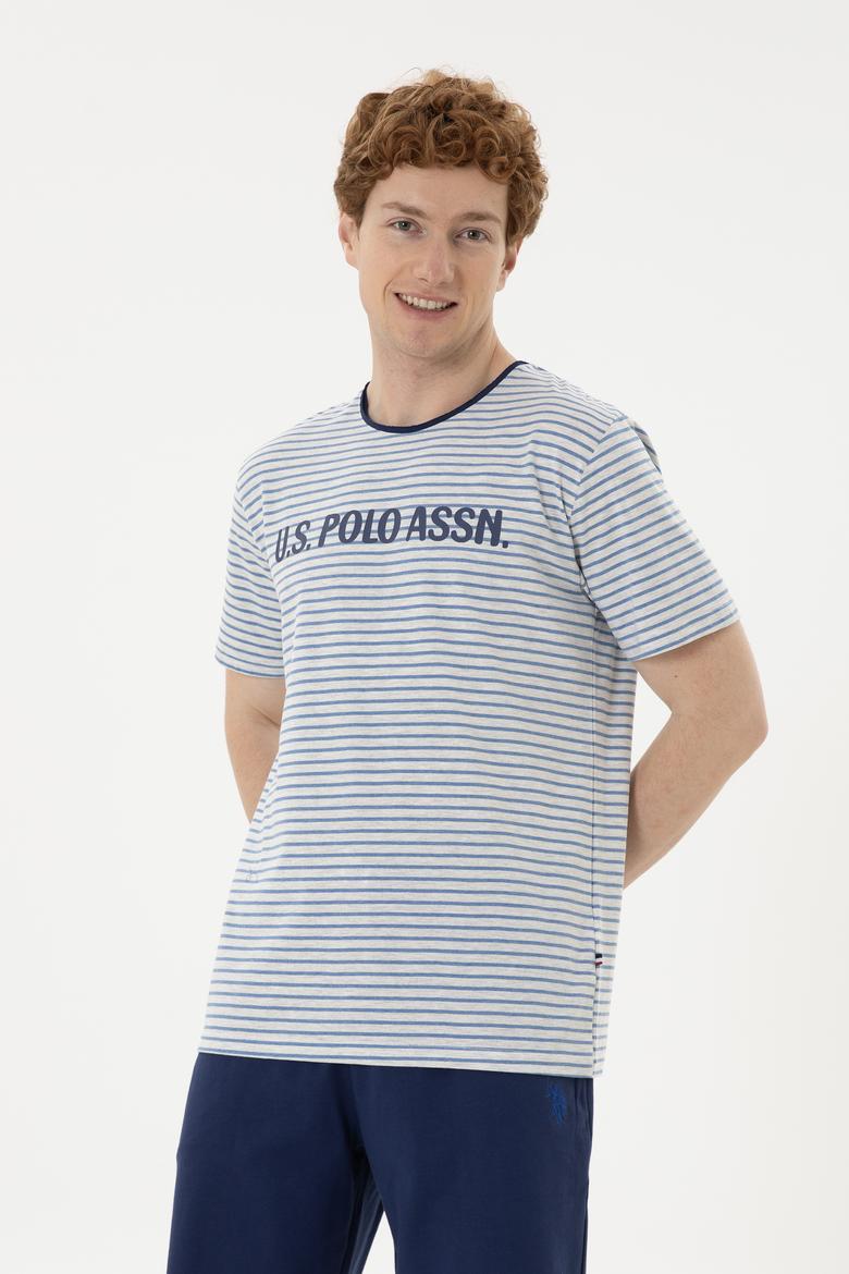 Erkek Gri Melanj Pijama Takımı - 50291682001