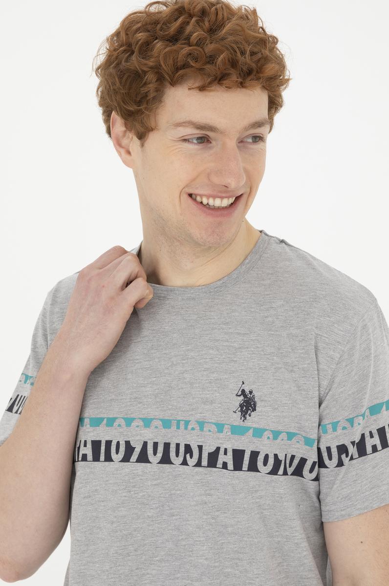 Erkek Gri Melanj Pijama Takımı