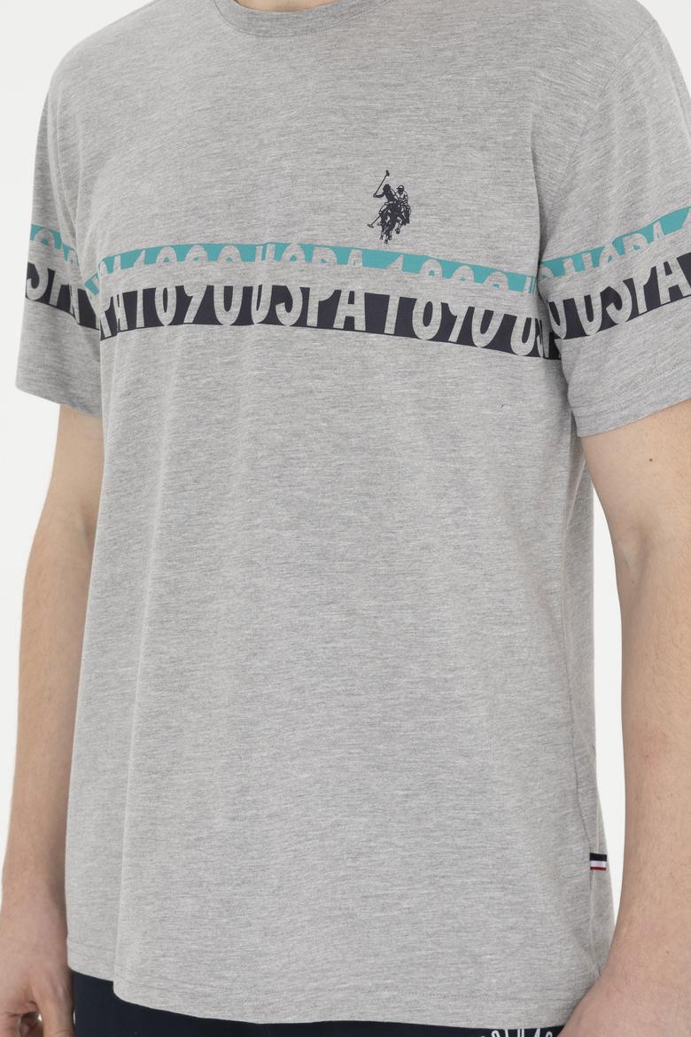 Erkek Gri Melanj Pijama Takımı - 50291687002